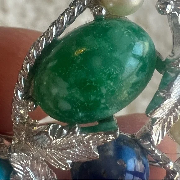 Sarah Coventry Vintage Silver Toned Leaf Brooch - Picture 12 of 13